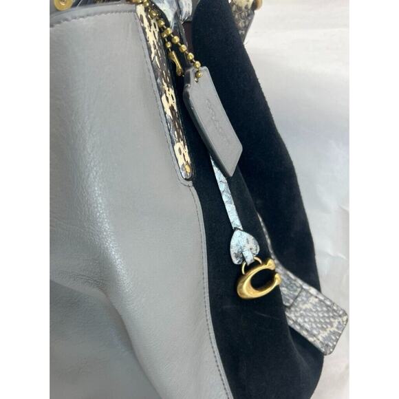 Coach Restored Dalton 31 In Colorblock Snakeskin - Picture 3 of 13